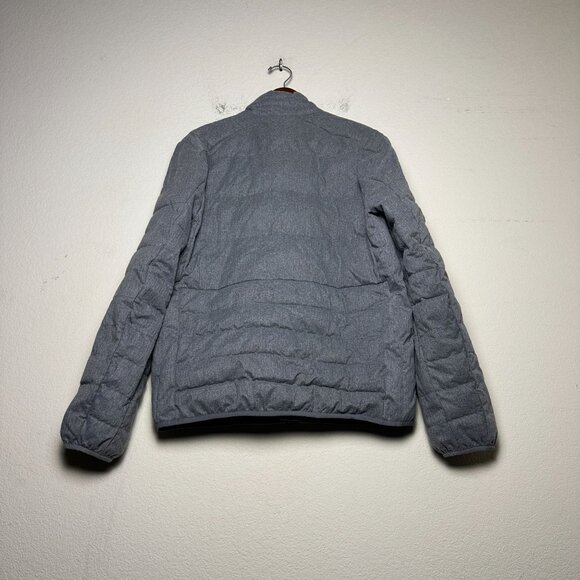 GAP Puffer Jacket Men M Grey Gorp Utility  Outerwear Full Zip Hiking Winter Fall - Picture 2 of 11